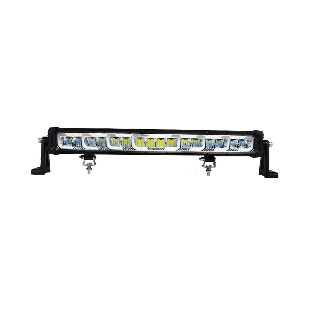 22SRSAUX – TRAILFX Light Bar, LED 22 Inch Length 16 Clear OSRAM 8 Watt Bulb 128 Watt 30 Degree Spot And 60 Degree Flo...